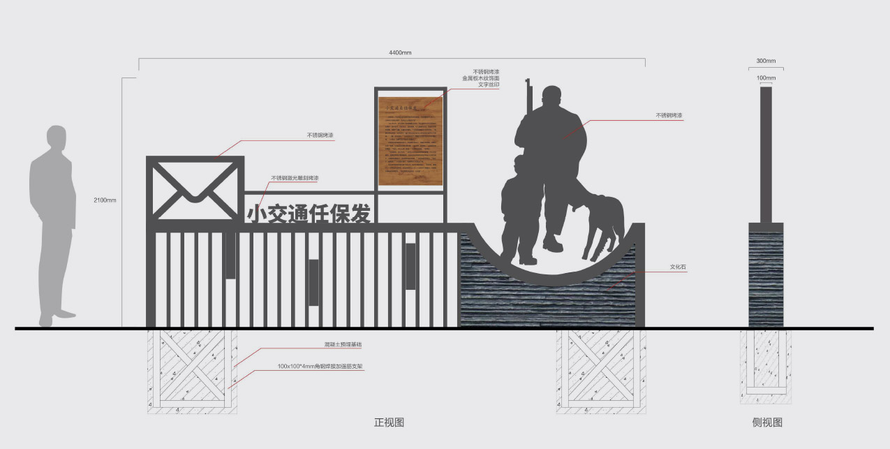 黨建公園-革命故事雕塑